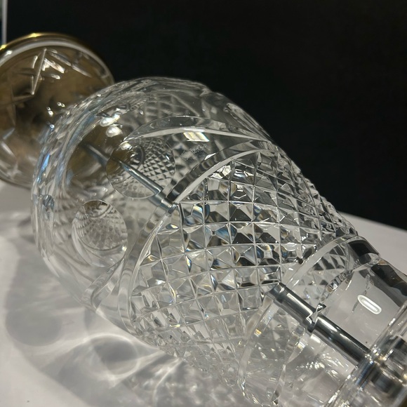 Rare Waterford Fine Crystal Hand-cut Signed Table Lamp 18” - Picture 15 of 15